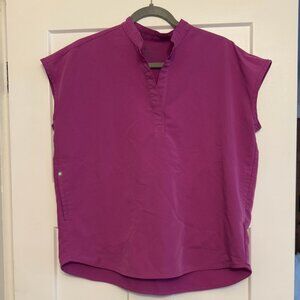 Figs Rafaela Electric Orchid Scrub Top